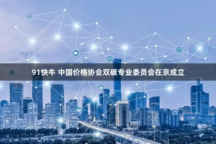 91快牛 中国价格协会双碳专业委员会在京成立